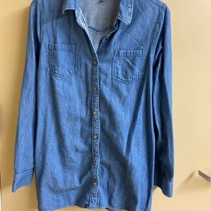 Maternity denim jacket